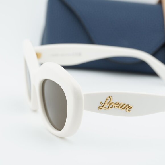 Loewe LW40153I 25E Cat Eye Sunglasses – Ivory\\Brown main image 9